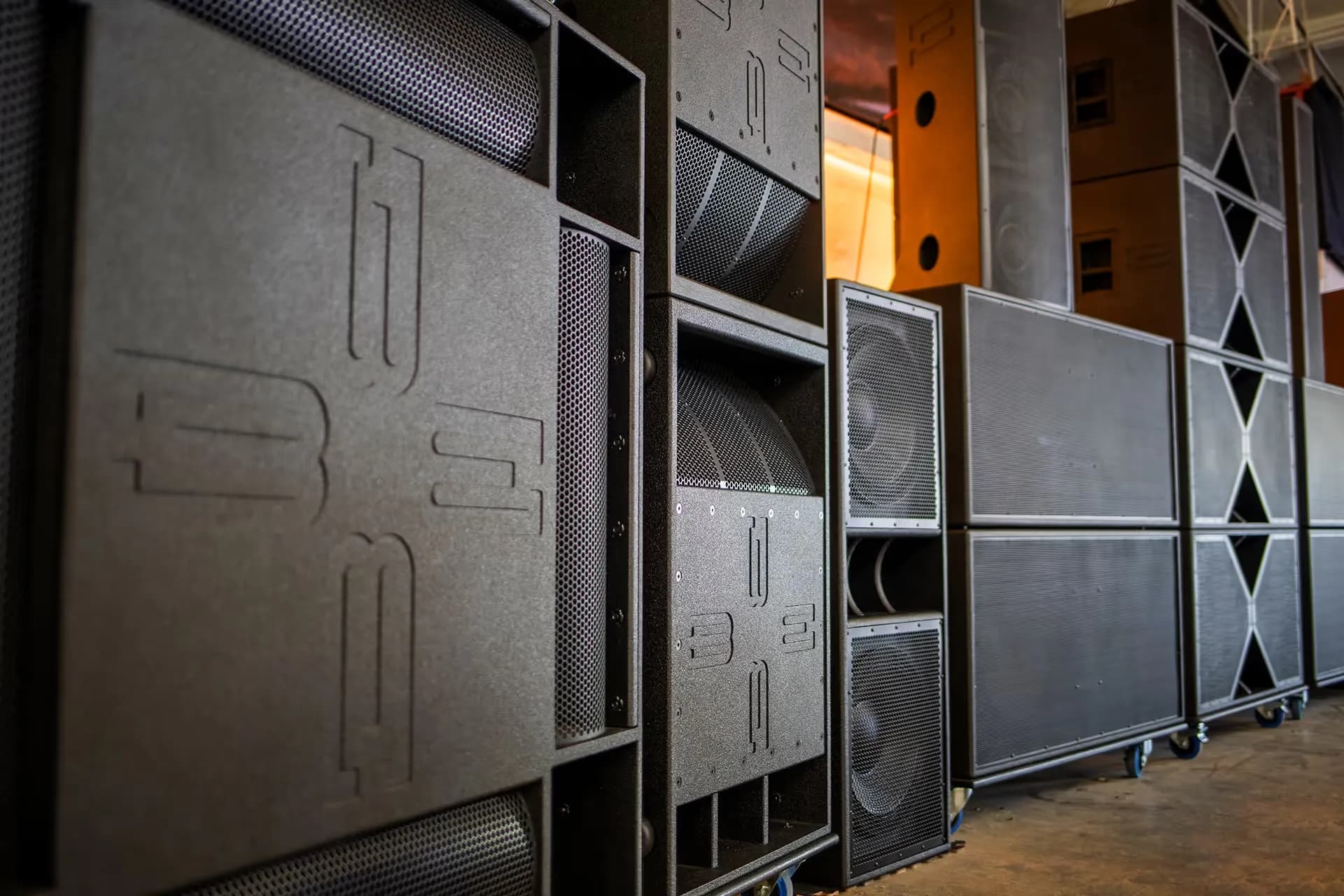 BASSBOSS wall of speakers