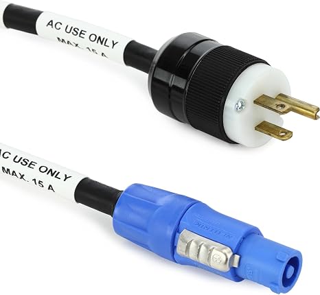 JUMPERZ PowerCon A to Edison Male Cable - 10 Foot