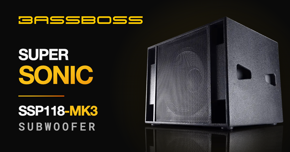SSP118-MK3 | Single 18″ Powered Subwoofer | BASSBOSS